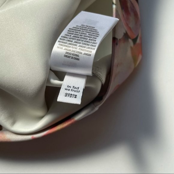 Ted Baker Beautiful Amaranth Floral Pencil Skirt Sz 4 (10/12) - Picture 8 of 9